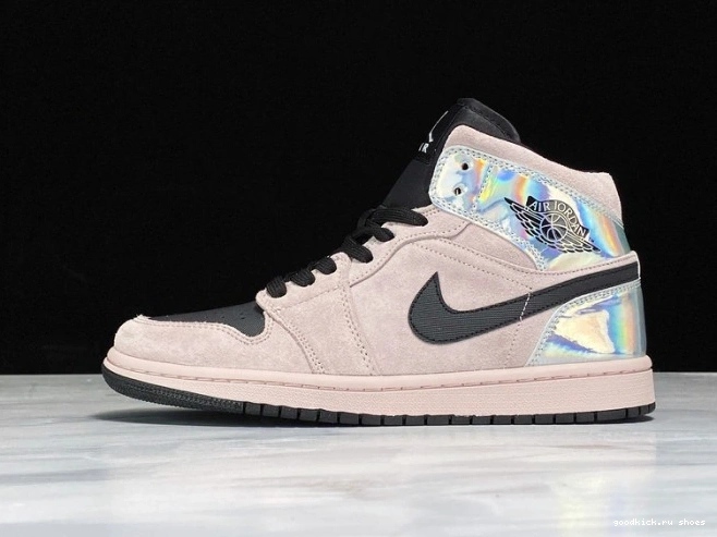 BQ6472-602 Mid Powder Air Jordan Dirty (W) Iridescent 1 0806